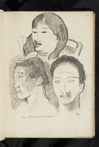 Voor en na - tekening "Niet zonder gevoel" door Paul Gauguin