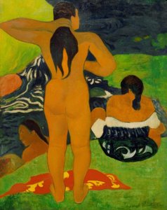Baden Tahitiaanse vrouwen door Paul Gauguin