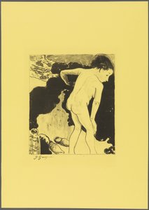 Badende in der Bretagne, aus der "Volpini Suite: Dessins lithographiques" door Paul Gauguin