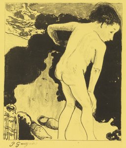 Baden in Bretagne, uit de Volpini Suite: Dessins lithographiques door Paul Gauguin