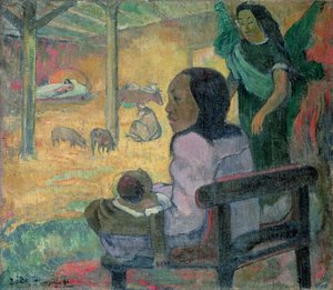 Be Be (De Geboorte) door Paul Gauguin