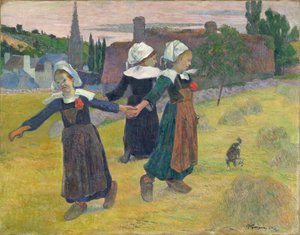 Bretonse meisjes dansen, Pont-Aven