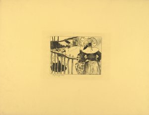 Bretonse vrouwen bij een hek door Paul Gauguin