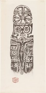 Christus aan het kruis door Paul Gauguin