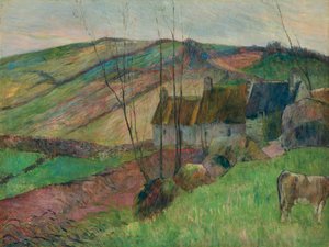 Huisjes op de flanken van Mont Sainte-Marguerite, 1888
