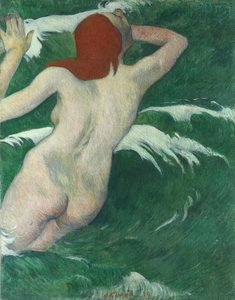 Dans les vagues, ou Ondine In de Golven of Undine, 1889 door Paul Gauguin