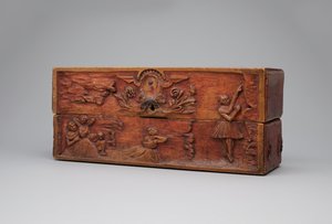 Versierde houten doos, 1884 door Paul Gauguin