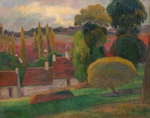 Een boerderij in Bretagne. Omstreeks 1894 door Paul Gauguin