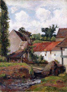 Boerderij in Osny, 1883 door Paul Gauguin