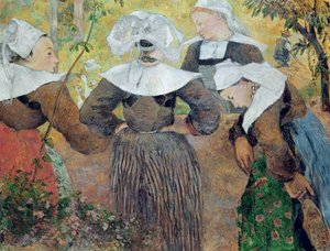 Vier Bretonse Vrouwen, 1886 door Paul Gauguin