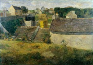 Huizen in Vaugirard Les Maisons de Vaugiraud, 1880 door Paul Gauguin
