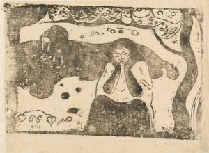 Menselijk Verdriet (Miseres humaines) door Paul Gauguin