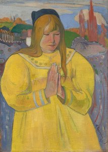 Jong christelijk meisje door Paul Gauguin