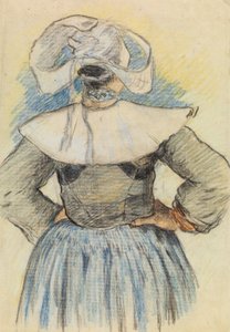 La Bretonne, Pont-Aven ca. 1886 door Paul Gauguin