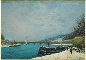 De Seine bij de Pont de Jena door Paul Gauguin
