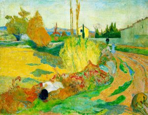 Landschap bij Arles (Weg bij het Roubinele-Roi-kanaal)