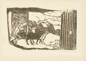 Le Calvaire Breton, 1898-99 door Paul Gauguin