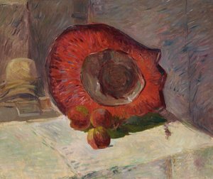De rode hoed door Paul Gauguin