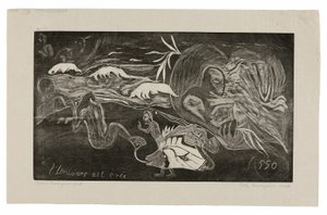 L’univers est créé (Het Universum Wordt Geschapen), uit de Noa Noa Suite door Paul Gauguin