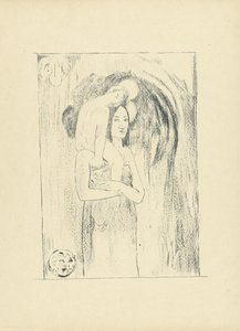 Maria met Kind door Paul Gauguin