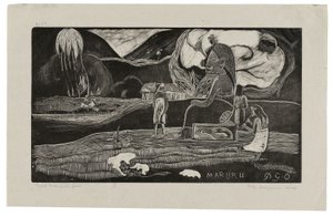 Maruru, Offers van Dankbaarheid, uit Noa Noa door Paul Gauguin