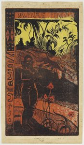 Nave Nave Fenua uit de Noa Noa Serie door Paul Gauguin