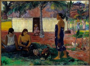 No te aha oe riri (Waarom ben je boos?) door Paul Gauguin