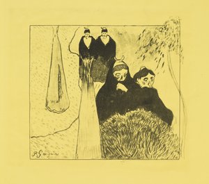 Oude Vrouwen van Arles, 1889 door Paul Gauguin