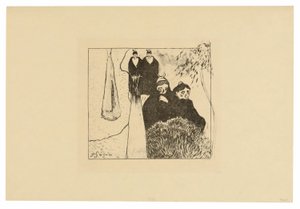 Oude Vrouwen van Arles, uit de Volpini Suite door Paul Gauguin