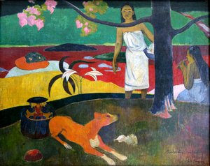 Pastorale Tahitiaanse door Paul Gauguin