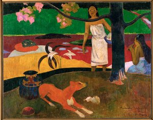 Pastorales tahitiennes (olieverf op doek) door Paul Gauguin