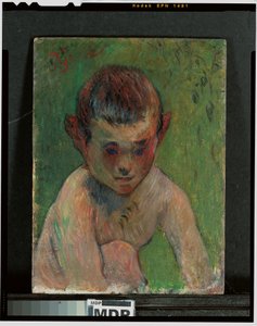 Kleine Bretonse zwemmer door Paul Gauguin