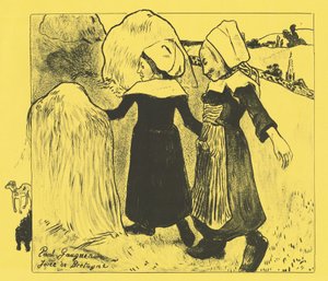 Plezieren van Bretagne Joies de Bretagne door Paul Gauguin