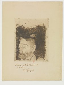 Portret van Stéphane Mallarmé door Paul Gauguin