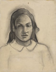 Portret van Tehamana, 1891-93 door Paul Gauguin