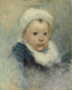 Portret van een kind, mogelijk Aline Gauguin, ca. 1878 door Paul Gauguin