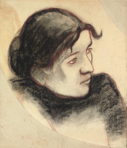 Portret van een vrouw door Paul Gauguin