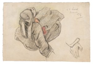 Zittende Bretonse vrouw