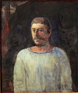 Zelfportret bij Golgotha door Paul Gauguin