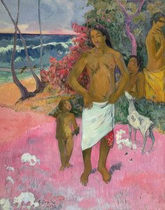 Wandeling aan zee door Paul Gauguin