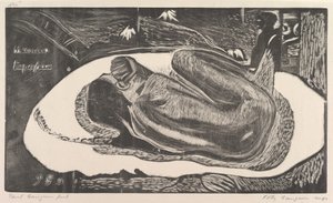 Geest van de Dode Kijkt Manao Tupapau, uit Fragrance Noa Noa, 1893-94