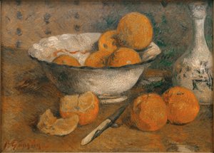 Stilleven met sinaasappels door Paul Gauguin