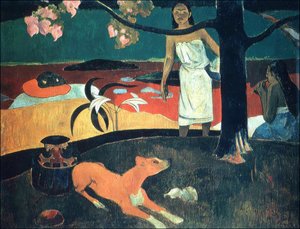Tahiti: Tahitiaanse Pastorale door Paul Gauguin