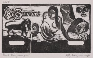 Tahitische serie: De glimlach door Paul Gauguin