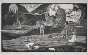 Tahitische serie: Aanbidding door Paul Gauguin