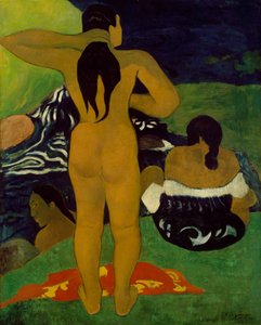Tahitische Vrouwen aan het Baden door Paul Gauguin