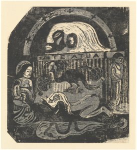 Te Atua De Goden Kleine Plaat, in of na 1895 door Paul Gauguin