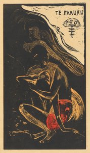 Ze Maken Hier Liefde door Paul Gauguin