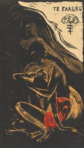 Te Faruru Ze maken hier liefde, 1894-1895 door Paul Gauguin