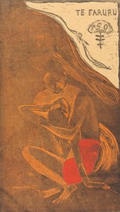 Te Faruru Ze Maken Hier Liefde door Paul Gauguin